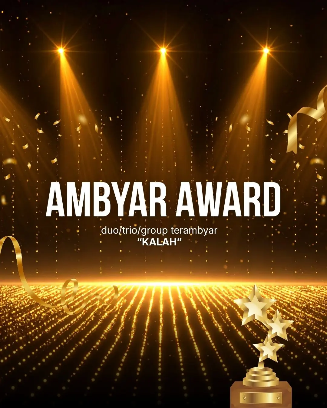 Ambyar Award - duo/trio/group terambyar